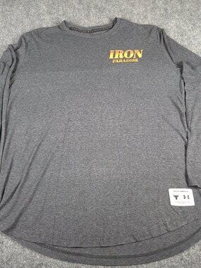 Under Armour Project Rock Shirt Mens XL Iron Paradise Eagle Graphic Long Sleeve